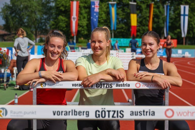 Erstmals sind mit der Hörbranzerin Chiara-Belinda Schuler (l.) und der Fußacherin Isabel Posch (r.) zwei Vorarlbergerinnen beim Hypomeeting dabei. Dazu kommt die Kärntnerin Sarah Lagger. Steurer