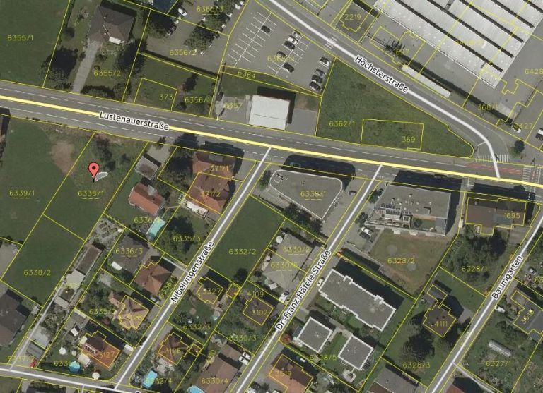 Grundstück in Dornbirn um 1,35 Millionen Euro verkauft
