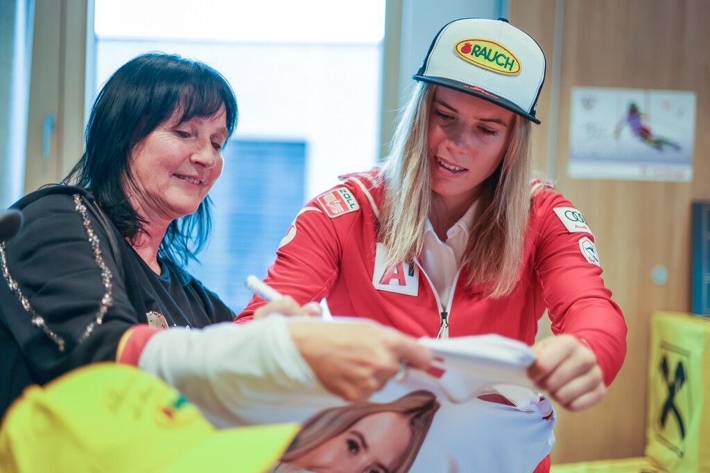 Olympiasiegerin erfüllte Autogrammwünsche
