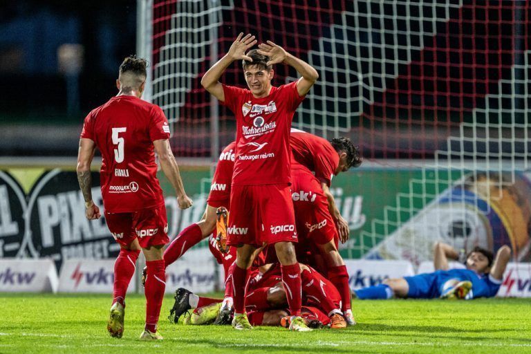 Im Hinspiel gewannen die Dornbirner dank eines Last-Minute-Treffers mit 2:1.GEpa