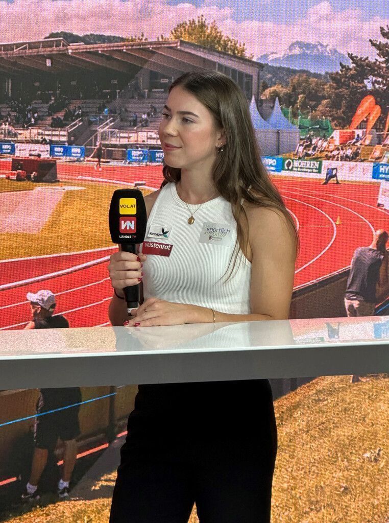 Isabel Posch vor ihrem Hypomeeting­debüt im Vorarlberg-LIVE-Studio.