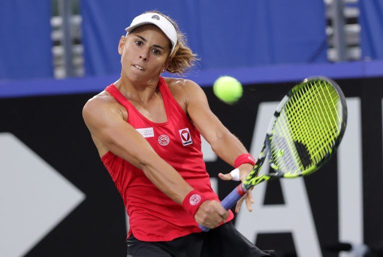 Julia Grabher greift beim WTA-250er-Sandplatzturnier in Rabat nach ihrem ersten WTA-Titel.GEPA