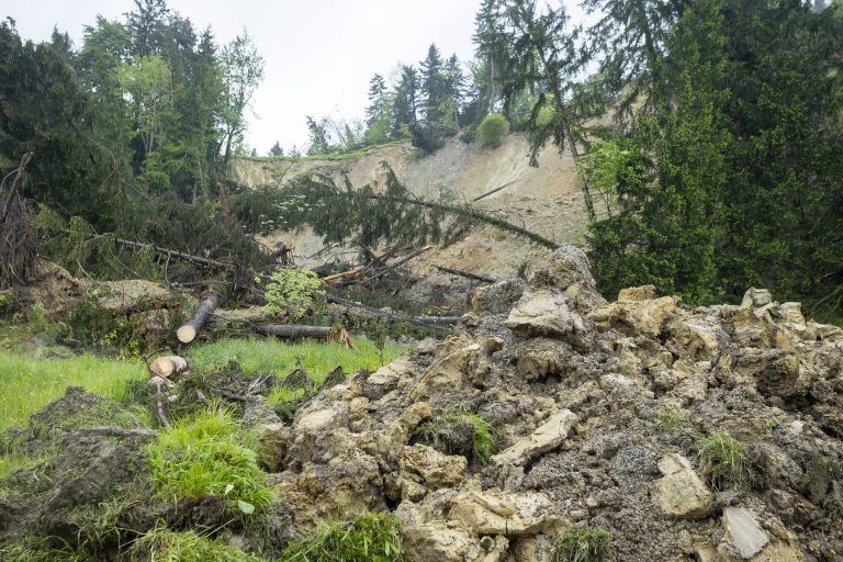 Hangrutsch Hörbranz Pfänderhang aktuelle Bilder Wetter Unwetter