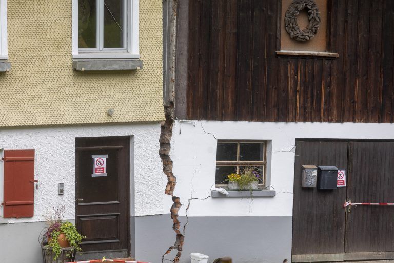 Hangrutsch Hörbranz Pfänderhang aktuelle Bilder Wetter Unwetter