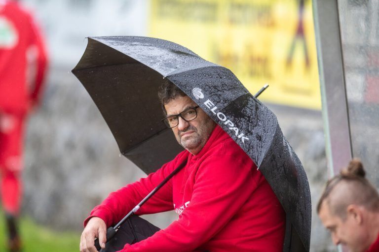 Stipo Palinic blickt unzufrieden. Nun kann der RW-Trainer für die nächste Saison in Rankweil planen.VN/SAMS