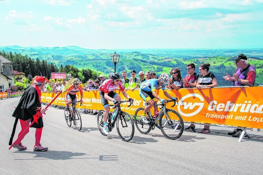 Beim Start der Tour of Austria in Dornbirn dabei sein