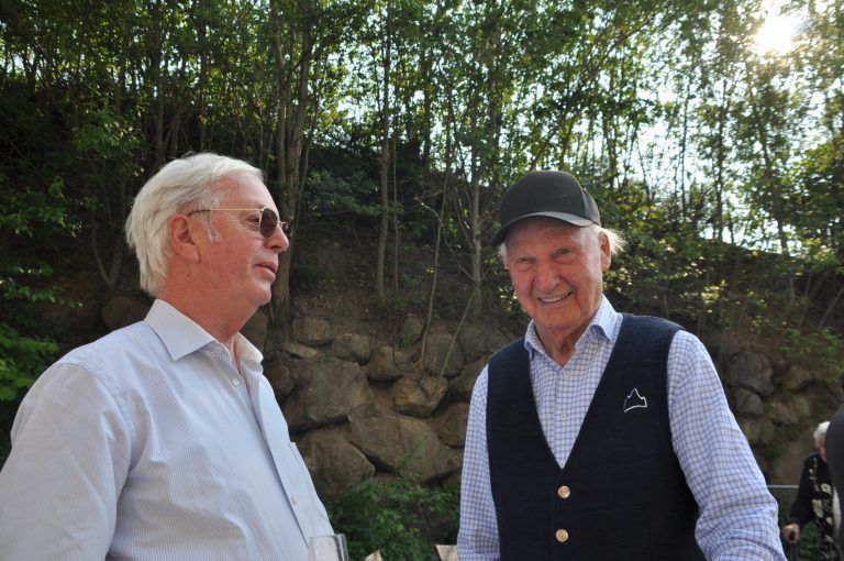 Ing Hans Getzner und Baumeister Ing Hans Thöni(Heimatforscher).