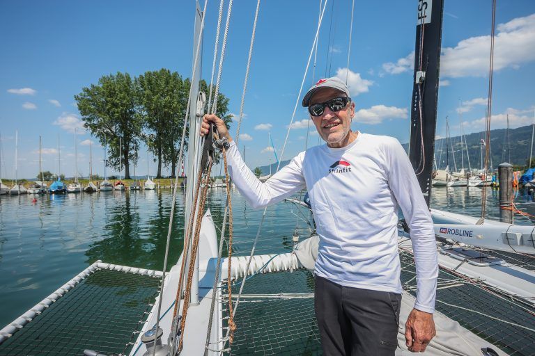 Fritz Trippolt nimmt erneut bei der „RUND UM“- Bodenseeregatta teil. »A5
