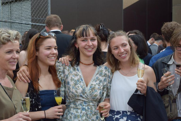 Strahlende Gesichter bei der Feier.