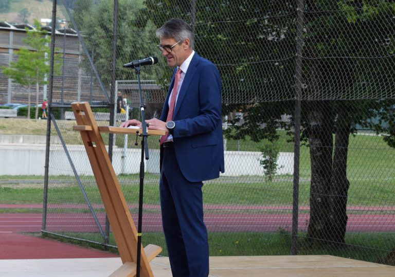 Mit festlichen Reden wurde auf die vergangene Schulzeit zurückgeblickt.