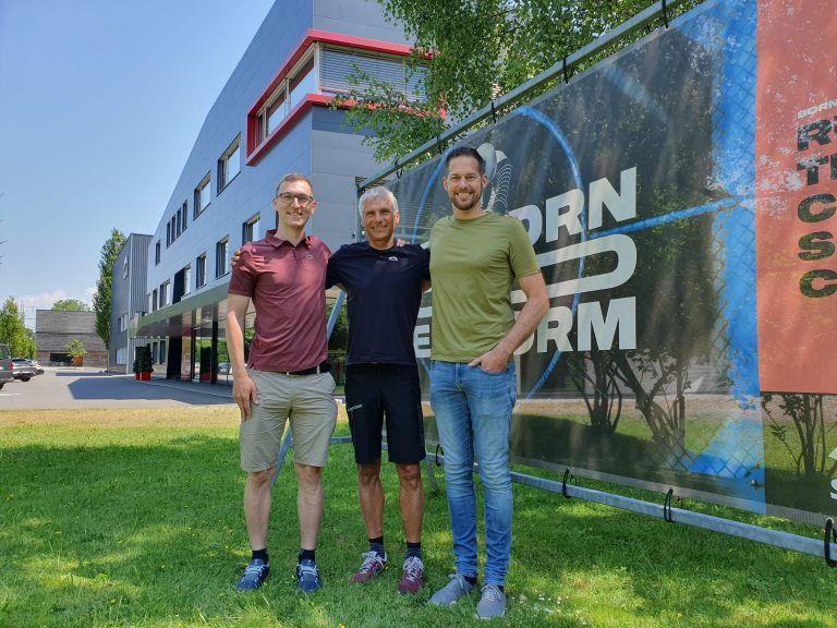 GF Daniel Frei, Gründer Werner Battisti und Martin Tschofen (Zaza). wpa
