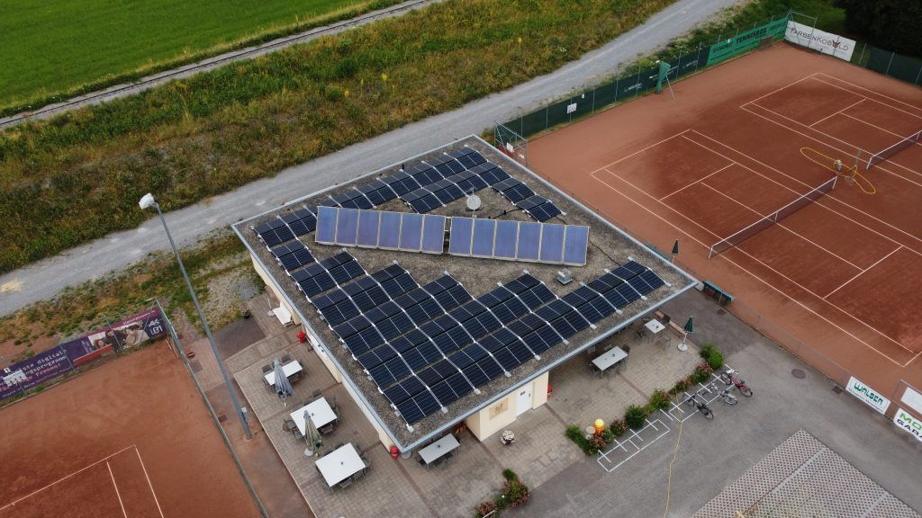 Sonnenenergie für den Tennisclub