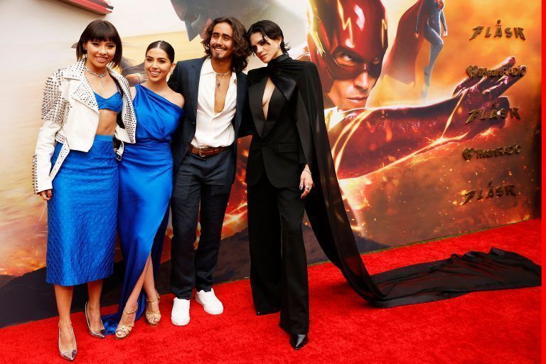 Xochitl Gomez, Amanda Diaz, Michael Cimino und Sasha Calle. <span class="copyright">Michael Tran / AFP</span>