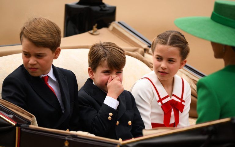 Prinz Louis erhielt mit seinen Faxen wieder einmal viel Aufmerksamkeit.