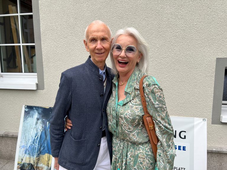Ausstellungsgäste Urs und Gabriela Rickli.