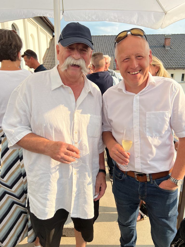 Gaudi muss sein: Wolfi Wiener und Hermann Böhler.