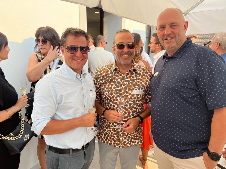 Harald Jussel, Joachim Böhler und Norbert Heimpel genossen den Abend.