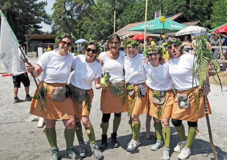 Die siegreiche Truppe der Kinderstube mit „Clan-Leader“ Julia Meusburger.