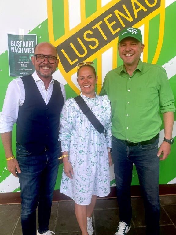 „Stadion-Koalition“ Michael Ritsch, Beate und Kurt Fischer.