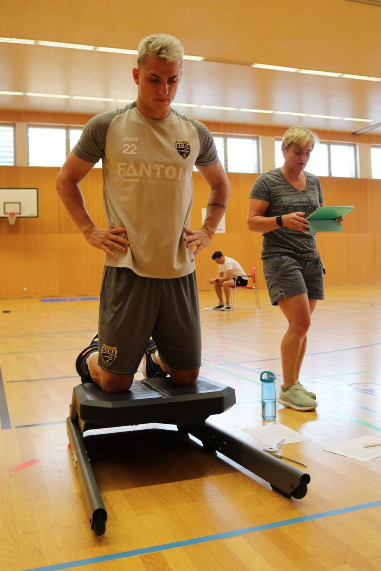 Amir Abdijanovic mit Antje Peuckert. N<span class="copyright">atalie Scherer/Olympiazentrum Vorarlberg</span>