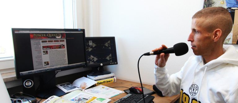 Auch Files für Fitness-Podcasts nimmt er auf. <span class="copyright">Andreas Winder</span>