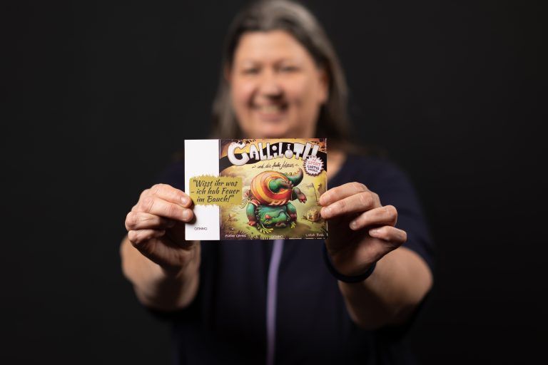 „Drache Galliloth und das getrickste Turnier“: das erste Buch der Feldkircherin Marion Crone. Lars Poeck