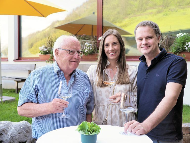 Christian und Daniela Steurer mit Gerhard (Fa. Summer Weine).