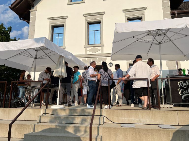 Passendes Wetter für den Sommerempfang.