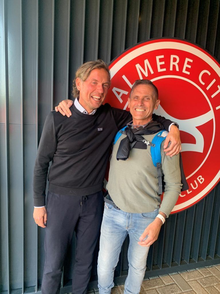 Ein freudiges Wiedersehen während der Qualifikationsphase: Alex Pastoor und Christian Adam. <span class="copyright">VN</span>