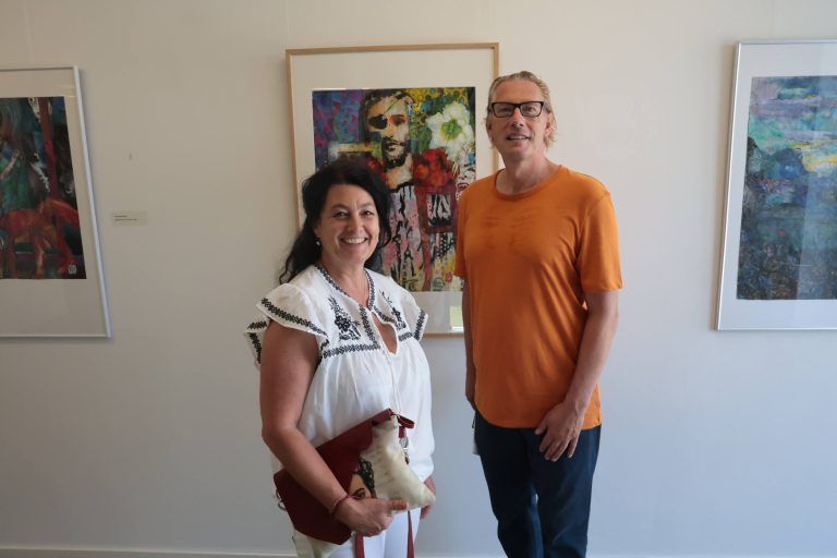 Till Köhnlein, der Sohn von Künstler Horst Köhnlein, und Alexandra.