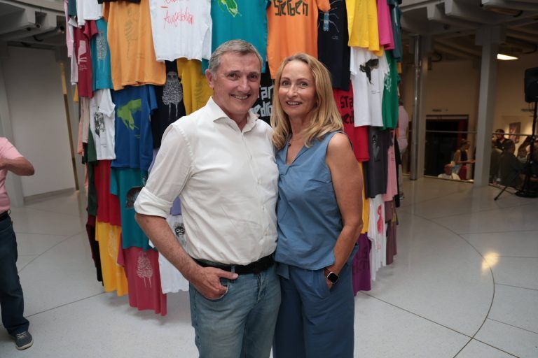 Architekten Gerry und Karin Aicher.