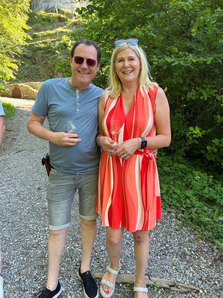 Sabine Bucher und Peter Stoß kamen zum Jubiläum.