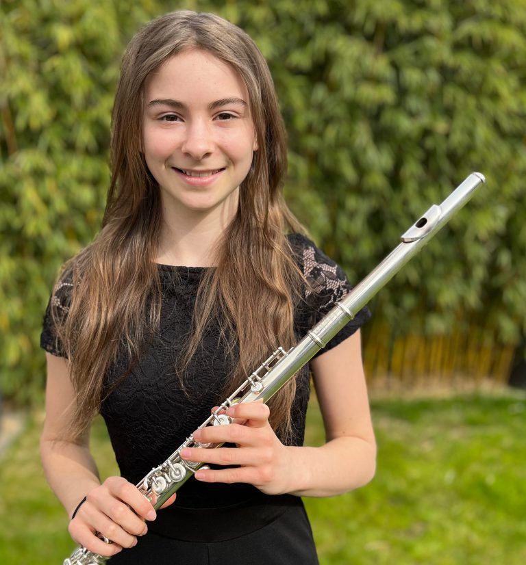 Sarah Vester aus Feldkirch an der Querflöte. privat