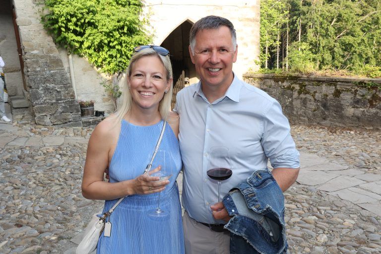 Zahnärztin Bianca Huemer und Edgar Fröwis.