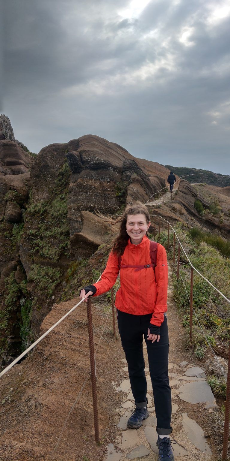 Die Jugendbotschafterin auf Madeira, auf dem Weg zum Pico Ruivo.Hohengartner (2)