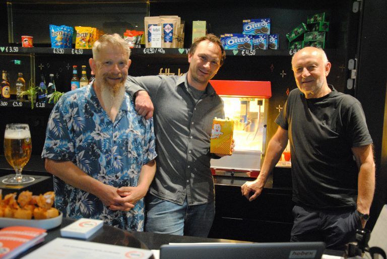 Filmvorführer Alexander Ilg, Christopher Füxl und Werner Gerold.   <span class="copyright">Sabine Benzer (4)</span>