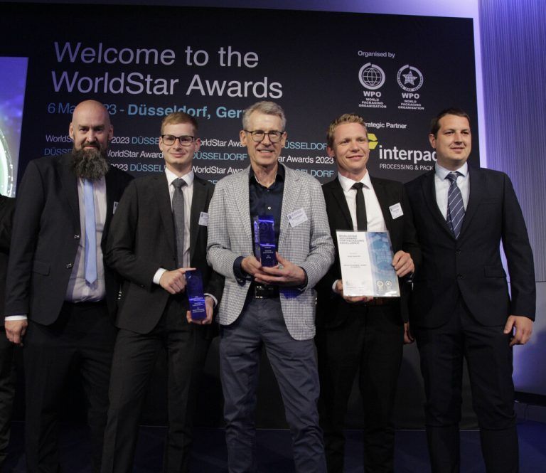 Award Rondo Ganahl wurde auch in diesem Jahr wieder mit dem begehrten WorldStar Packaging Award ausgezeichnet – und das gleich doppelt: Sowohl die MC-Box für schwere Güter als auch die auslaufsichere Versandverpackung überzeugten in der Kategorie Transit. rondo