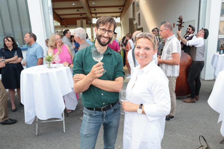 Joachim Kresser (BVT) und Carmen Oberhauser („Hotel am See“).