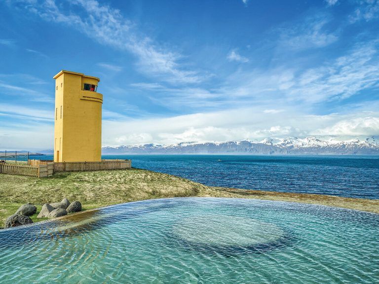 Das Geosea-Thermalbad hat eine tolle Aussicht auf das Meer.Beate Rhomberg