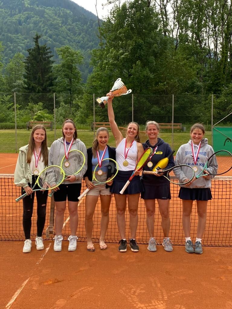 Das Meisterinnen-Sextett des UTC Vandans (v. l.): Ella Prakesch, Nina Spring, Lara Linder, Lisa Türtscher, Catharina De Vries und Luisa Hämmerle.Verein