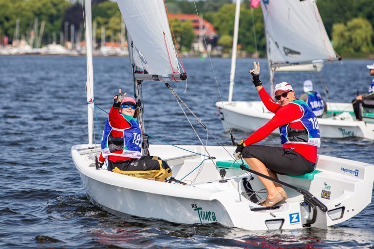 Desiree Bösch und Unifiedpartner Rainer Fitz holten Silber im Segeln.GEPA