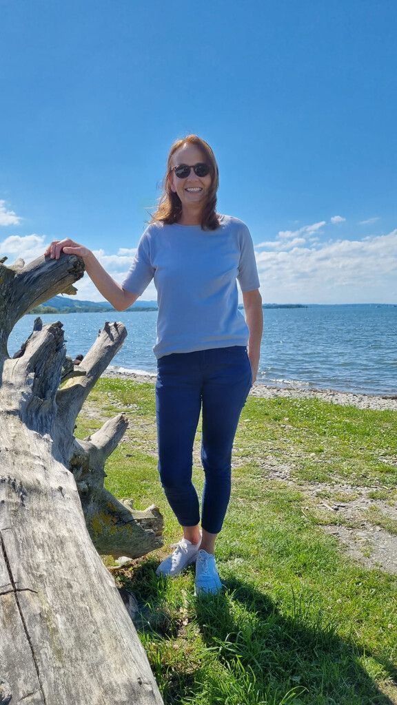 Die Fußacherin hält sich gerne am Bodensee auf.