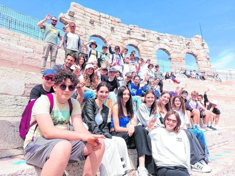 Die Viertklässler des BG Lustenau auf Entdeckungstour durch Verona. BG LUstenau
