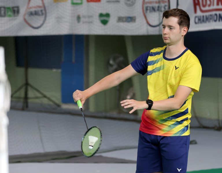 Emanuel Schöpf verteidigte im Racketlon mit Irina Olsacher seinen Mixedtitel.GEPA