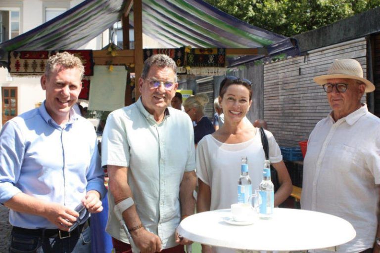 Bernhard Heinzle, Helmut Jenny, Martina Rüscher und Franz Abbrederis freuen sich schon.