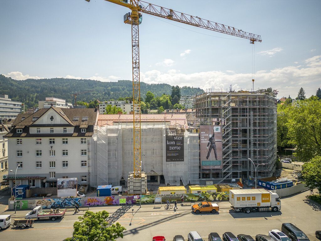 Vorarlberger Landes-Versicherung: Rohbau bald fertig. »D1