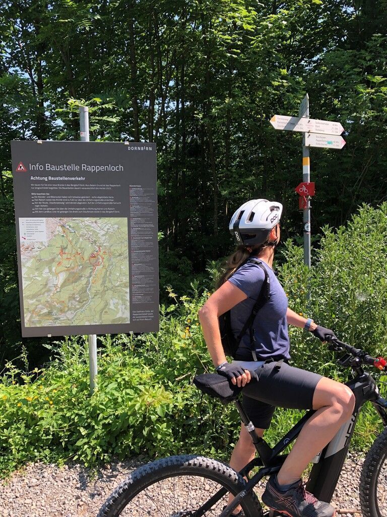 Vor dem Rappenloch-Besuch auf eine Radtour. »A6