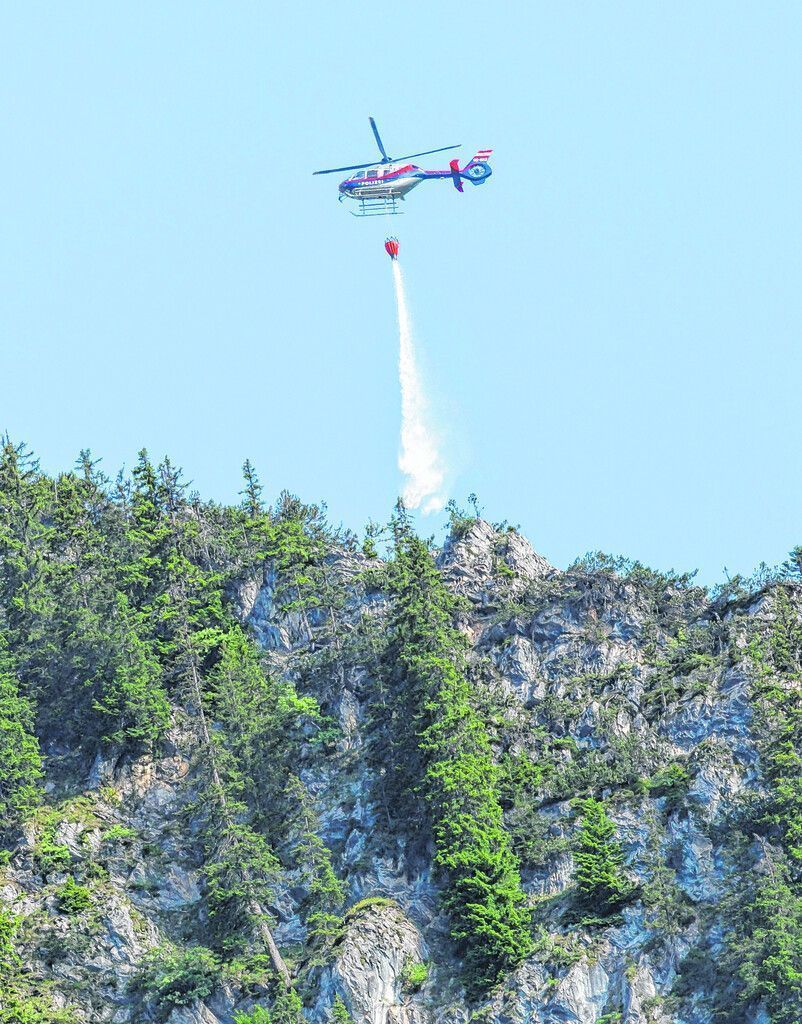 Großeinsatz wegen ­Waldbrand in Braz