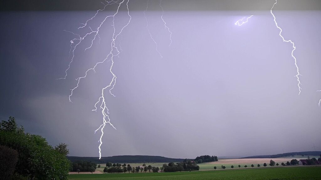 Heftiges Gewitter zog über  weite Teile Deutschlands