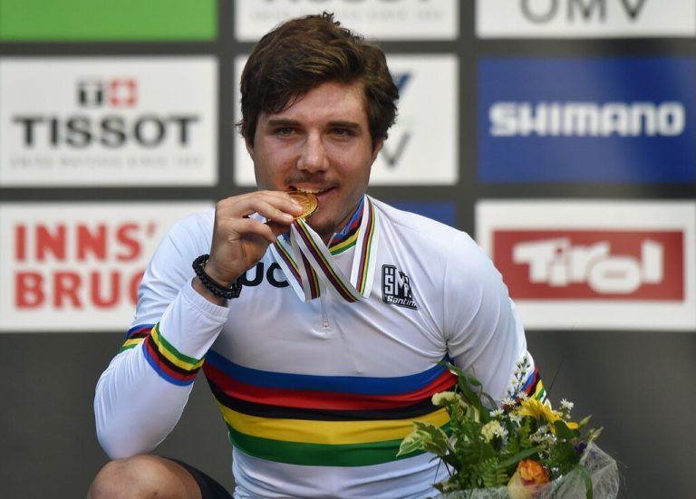 Marc Hirschi feierte 2018 mit dem U23-WM-Titel seinen größten Triumph in Österreich.Apa (3)